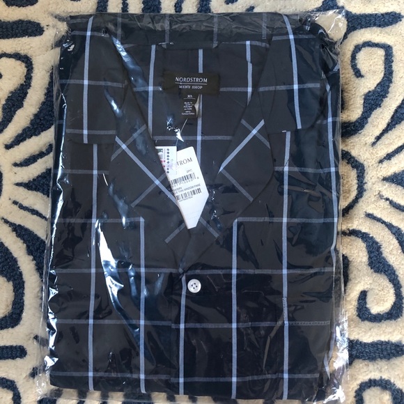NORDSTROM’S MEN’S SHOP POPLIN PJ SET, SIZE XL, NWT - Picture 5 of 7